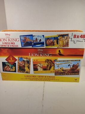 Disney The Lion King 8-Puzzle Pack - Yellow/Orange Artwork